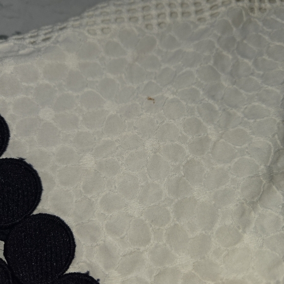 Belle BADGLEY MISCHKA Daya Dress Ivory Navy Women’s Size 0 - Picture 14 of 14